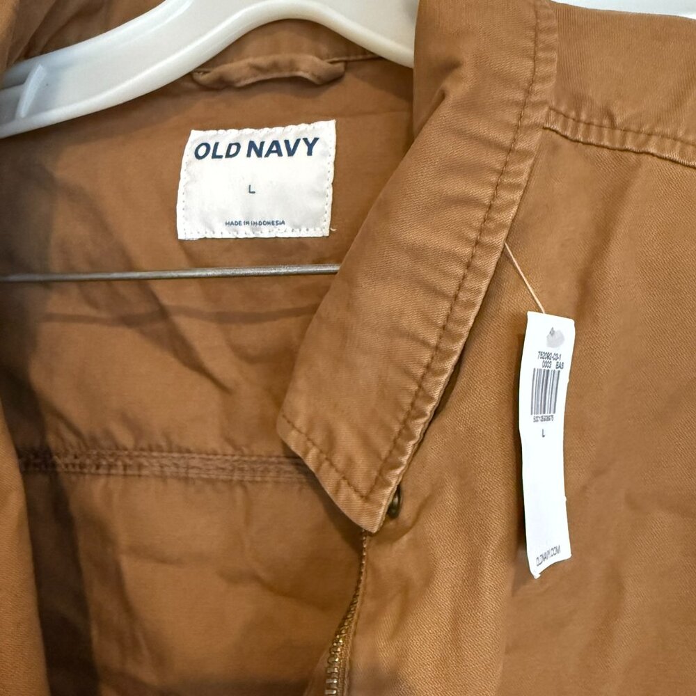 Old Navy Cinched Waist Utility Jacket - Size L - NWT - Picture 2 of 4